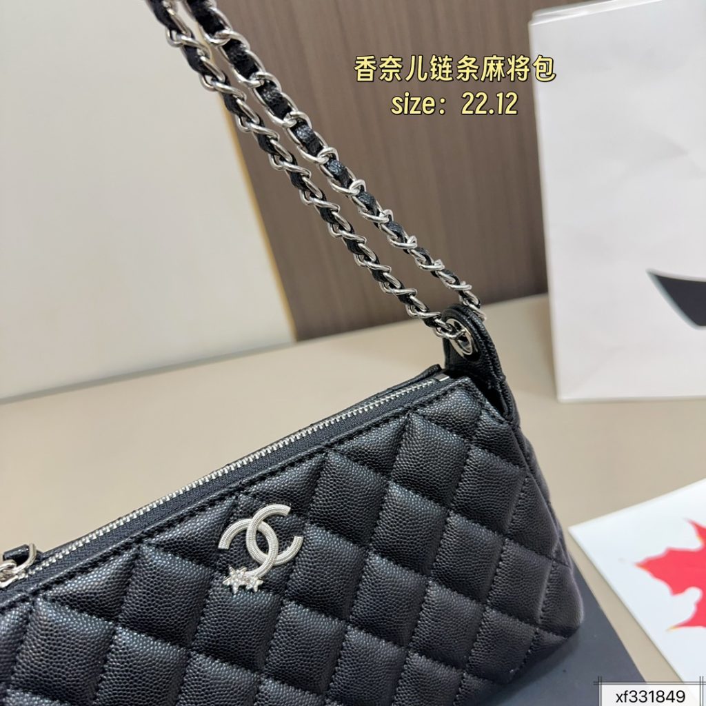 香奈儿 チェーン付き マトラスバッグ ブラック 💼✨ 22.12 - 画像 3