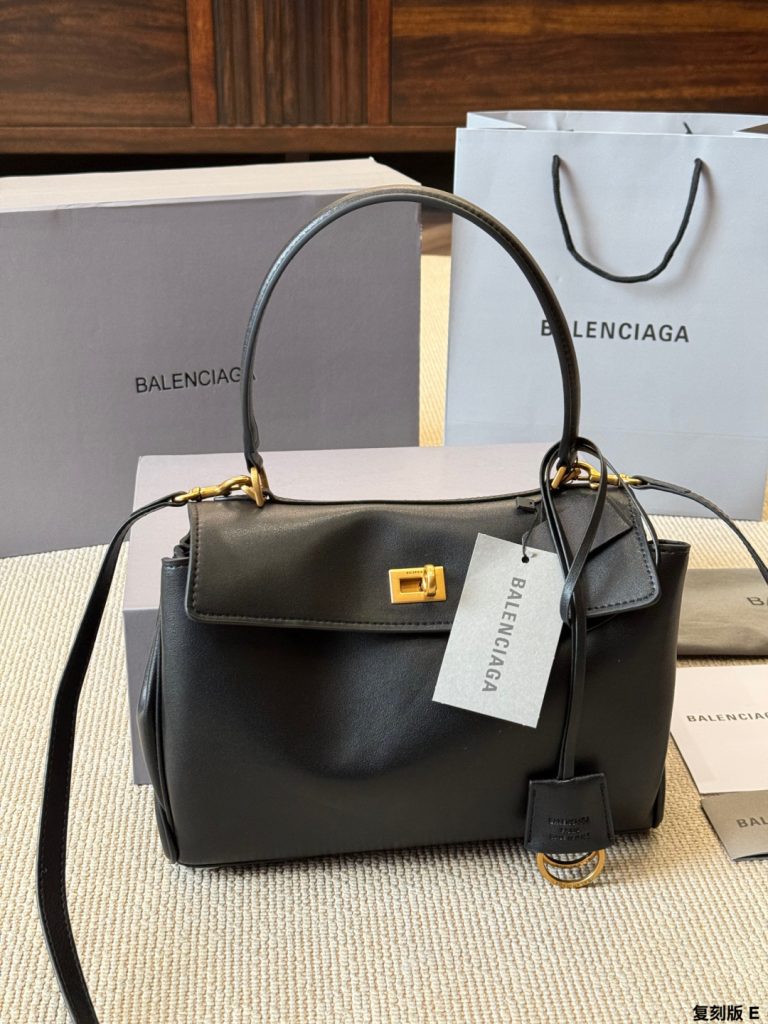 バレンシアガ ハンドバッグ 黒 2way レディース 💼 - 画像 3