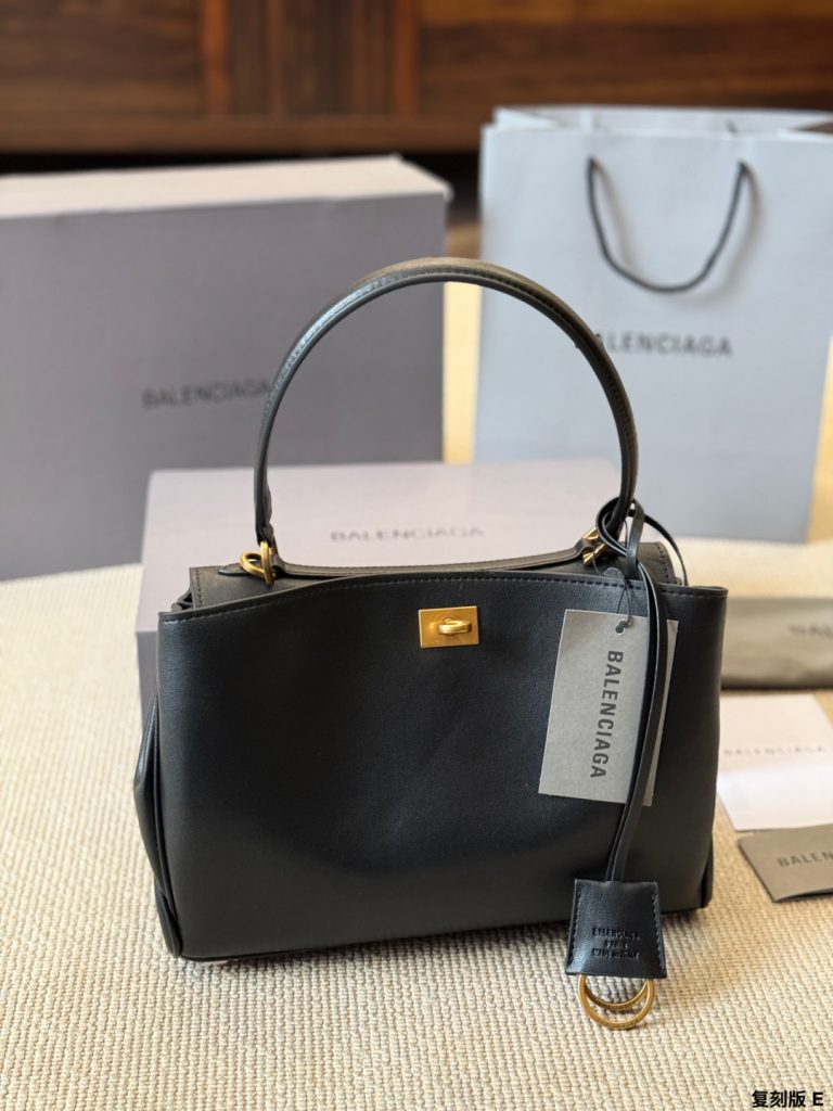 バレンシアガ ハンドバッグ 黒 2way レディース 💼 - 画像 5