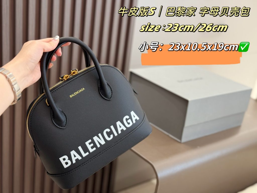 バレンシアガ レディース ボストンバッグ 黒 2色 23cm/26cm 🛍️ - 画像 2