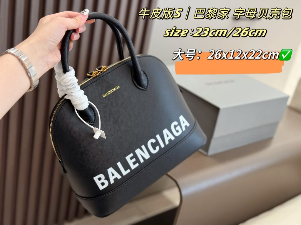 バレンシアガ レディース ボストンバッグ 黒 2色 23cm/26cm 🛍️ - 画像 3