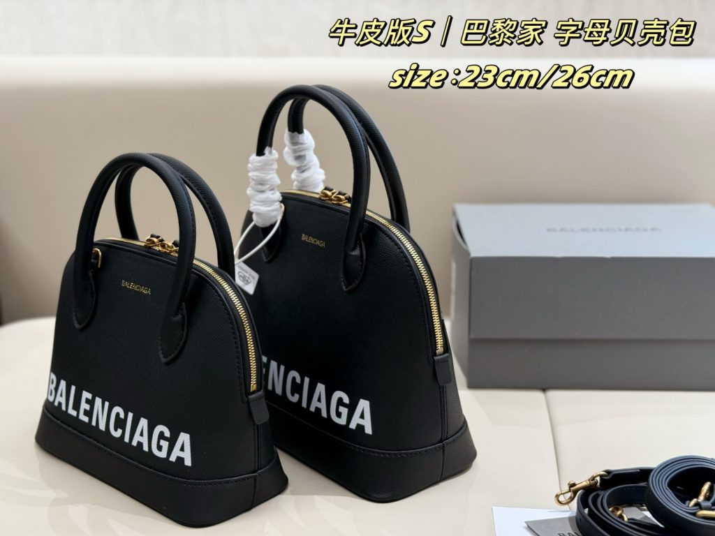 バレンシアガ レディース ボストンバッグ 黒 2色 23cm/26cm 🛍️ - 画像 4