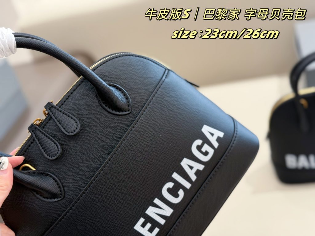バレンシアガ レディース ボストンバッグ 黒 2色 23cm/26cm 🛍️ - 画像 5