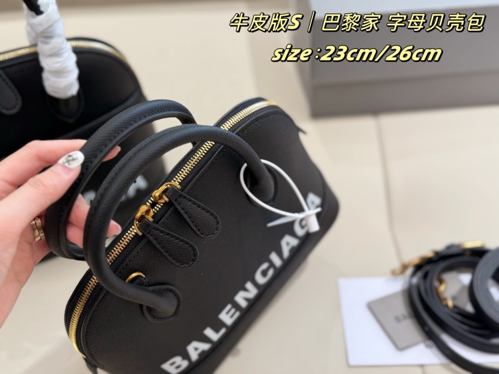 バレンシアガ レディース ボストンバッグ 黒 2色 23cm/26cm 🛍️ - 画像 6