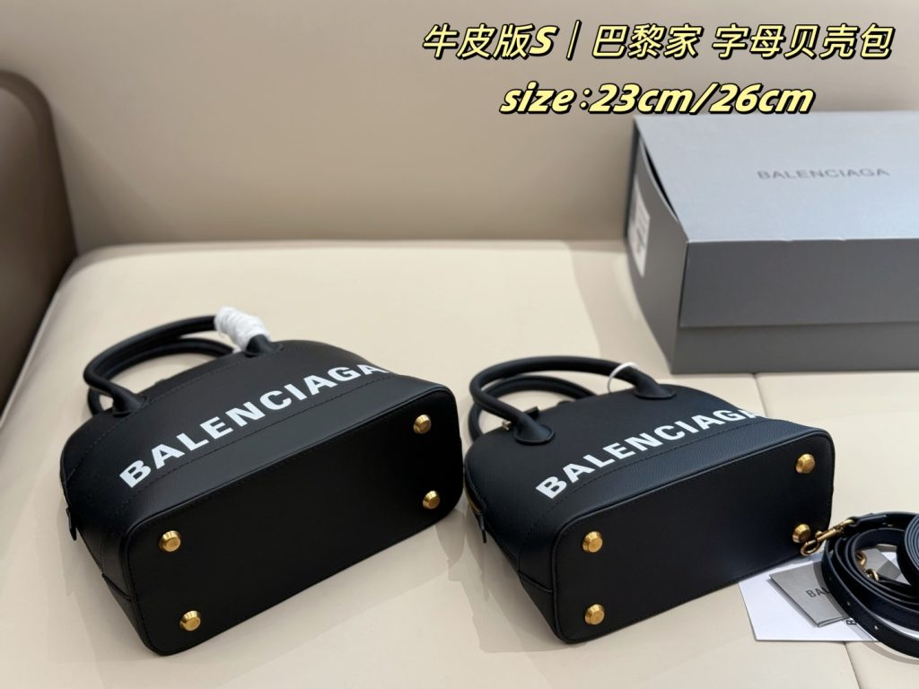 バレンシアガ レディース ボストンバッグ 黒 2色 23cm/26cm 🛍️ - 画像 7