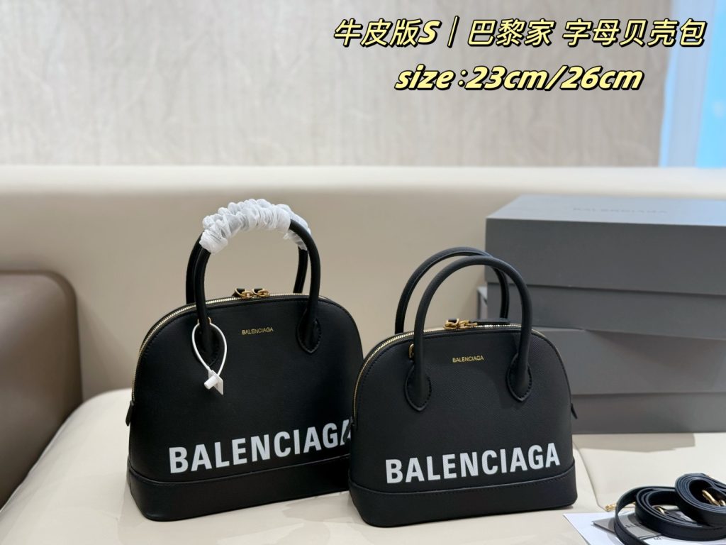 バレンシアガ レディース ボストンバッグ 黒 2色 23cm/26cm 🛍️ - 画像 8