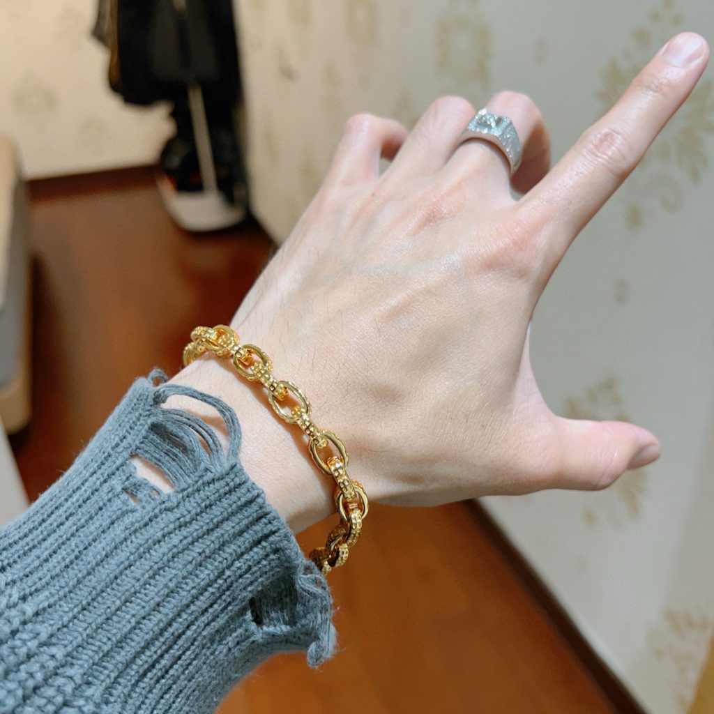 BALENCIAGA ブレスレット 金 メンズ 1色入 💛 - 画像 3
