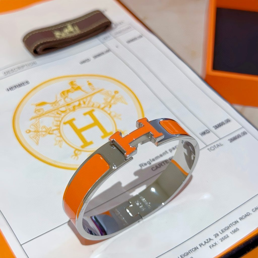 HERMES ブレスレット オレンジ 2色入 💎 - 画像 4