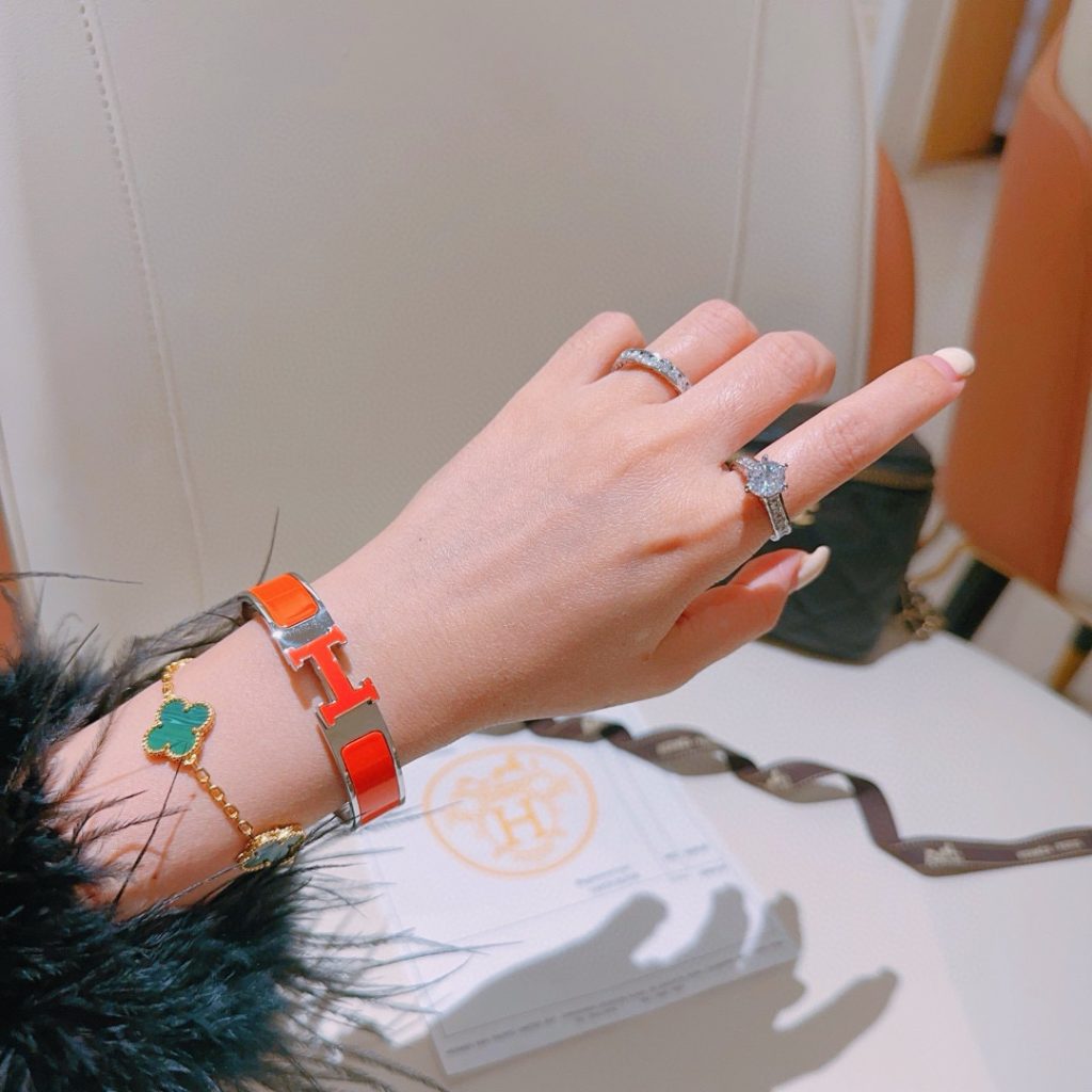 HERMES ブレスレット オレンジ 2色入 💎 - 画像 5