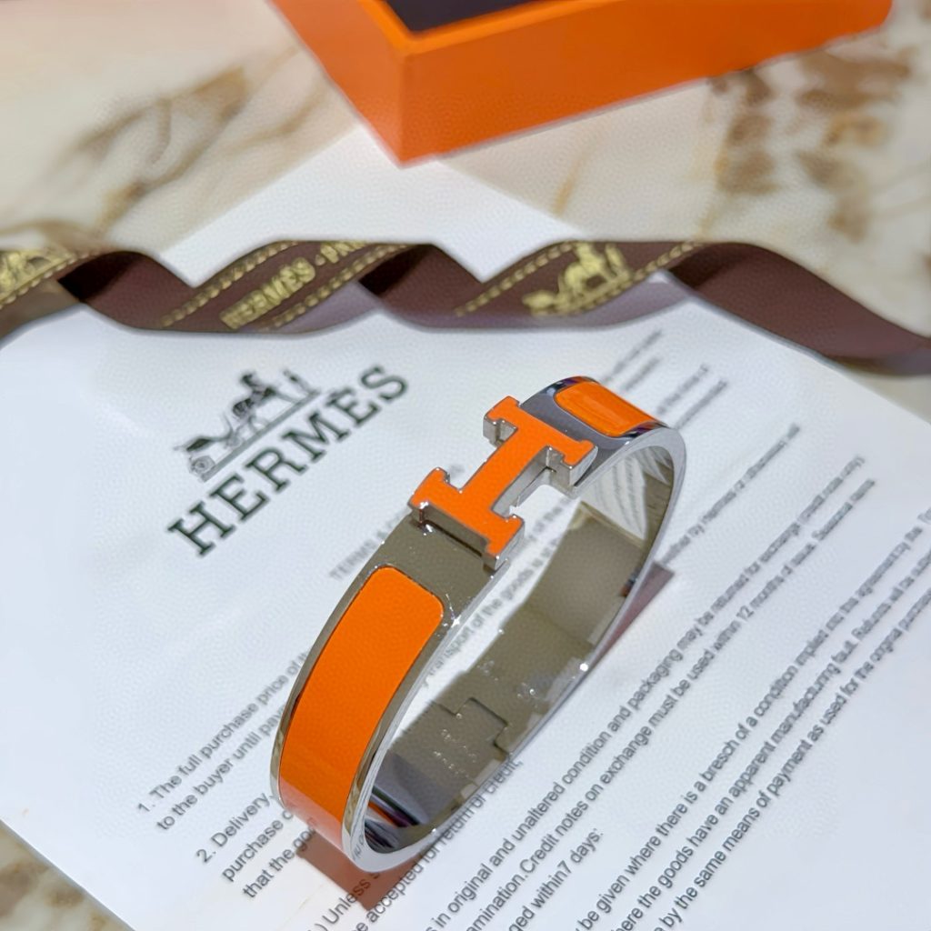 HERMES ブレスレット オレンジ 2色入 💎 - 画像 8