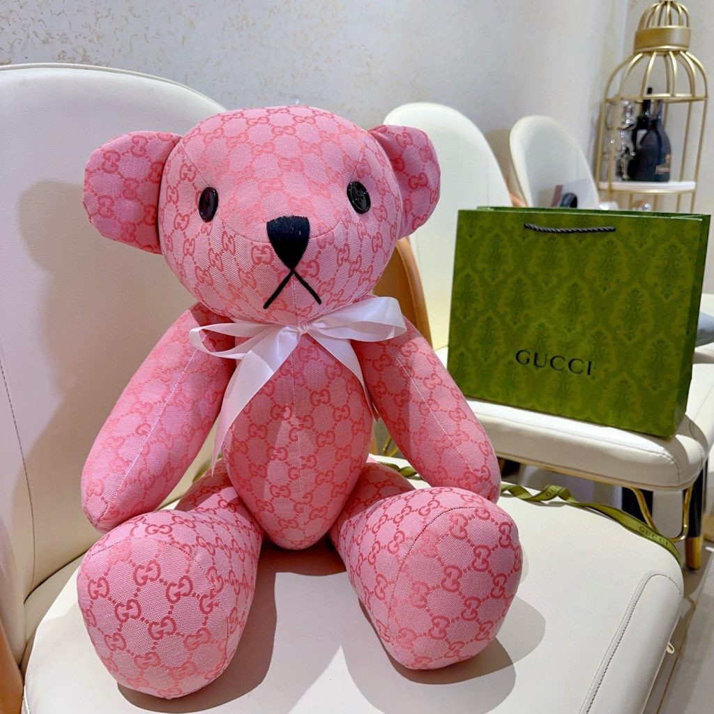 グッチ ピンク ベア デコレーション オブジェ 1色 🐻 - 画像 2
