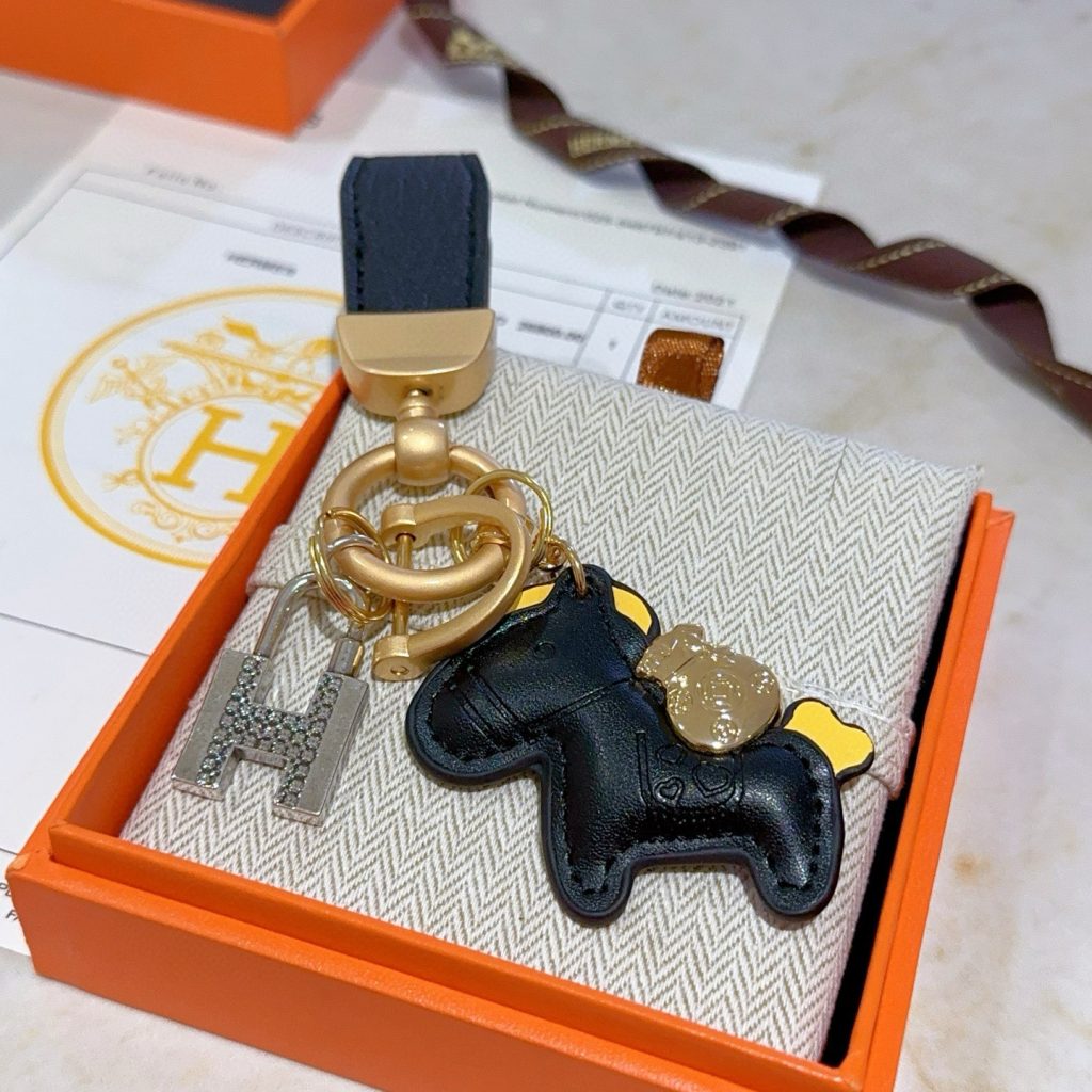 HERMES キーホルダー ブラック 3色入 🐴 - 画像 5