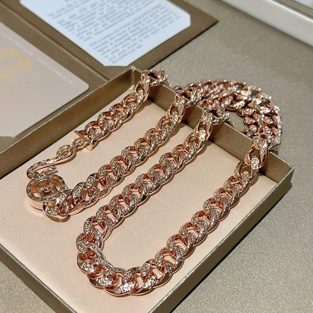 BVLGARI ローズゴールド メンズ ネックレス 1本入 💎 - 画像 2
