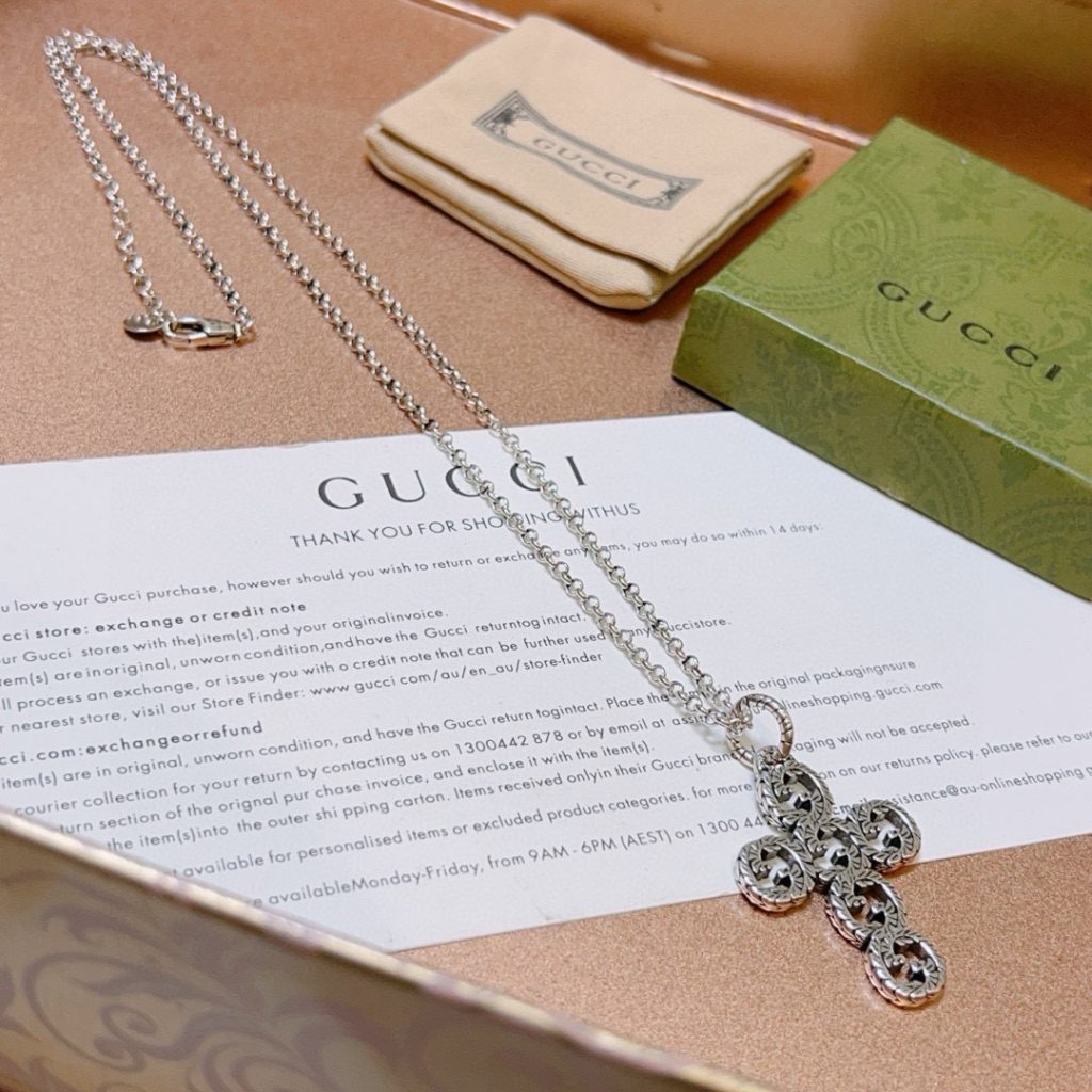 GUCCI クロス ネックレス 4色入 💎 - 画像 7