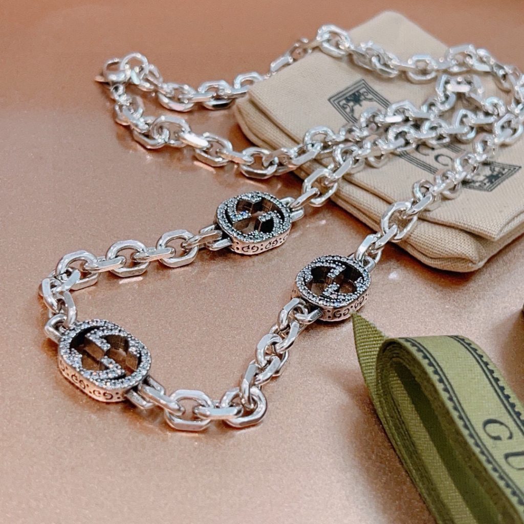 グッチ ネックレス シルバー 3色入 💎 - 画像 6