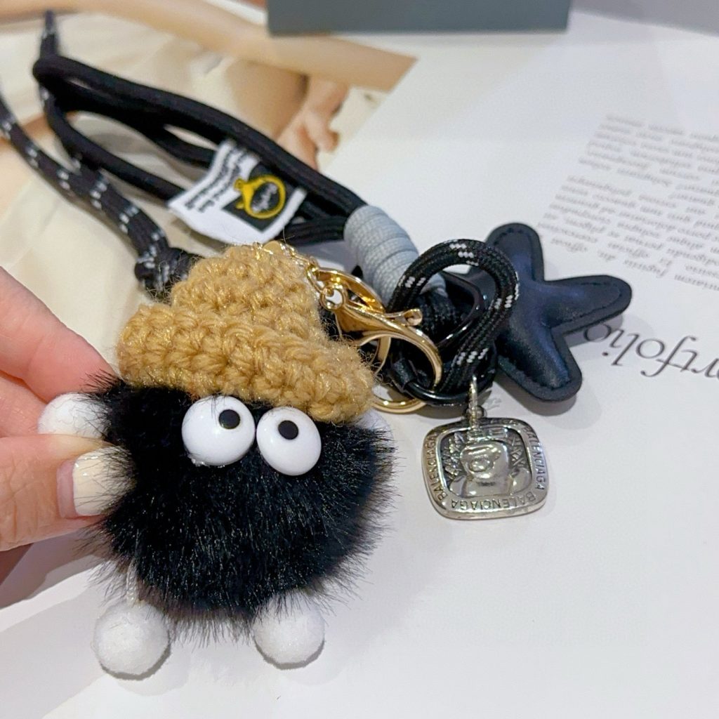 BALENCIAGA ポムポムキーホルダー かわいい 2色入 🐾 - 画像 5