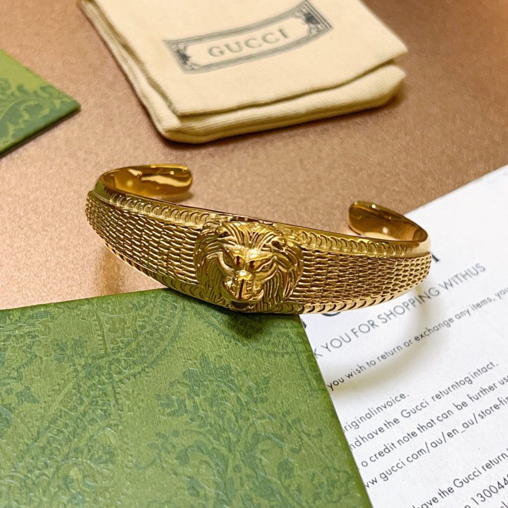 GUCCI リング ブレスレット メンズ シルバー ブレスレット 金色 1点 36文字 - 画像 7