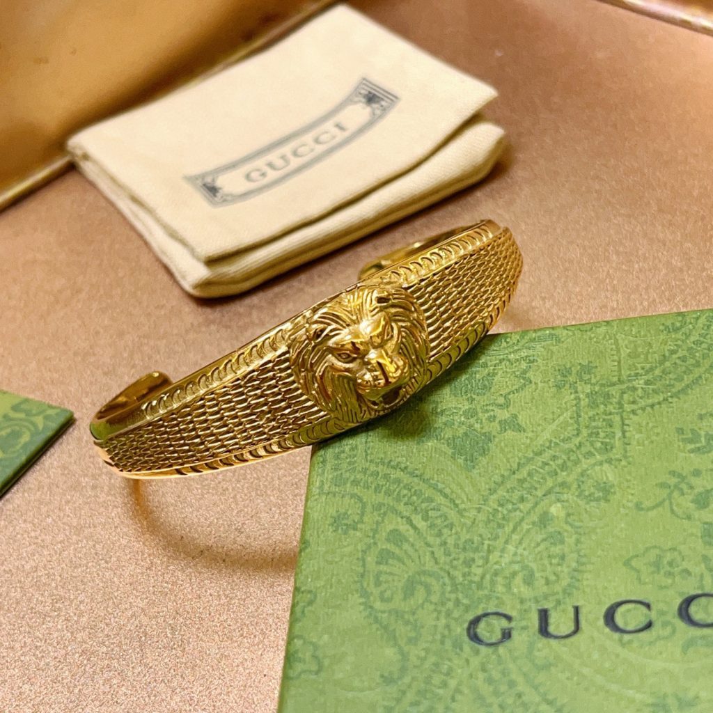 GUCCI リング ブレスレット メンズ シルバー ブレスレット 金色 1点 36文字 - 画像 8