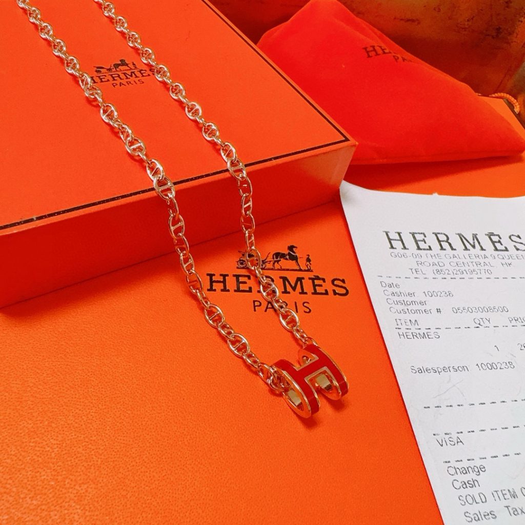 HERMES ネックレス ローズゴールド レッド 4色入 ブランド小物｜ギフト選びで赤の印象で迷わない選び方 - 商品画像 1