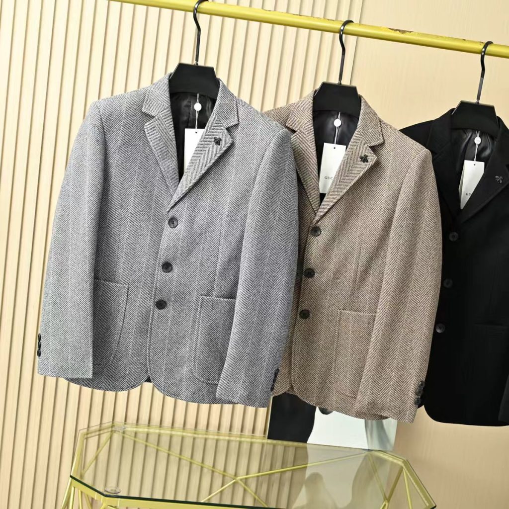 GucciGUCCI風 ハニカム柄 メンズジャケット 3色展開 🧥✨🔥 #02302 - 画像 7