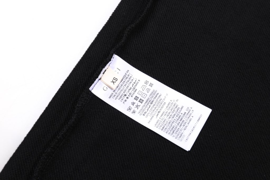 GUCCI ブラック 半袖スウェットシャツ 1色入 - 画像 5
