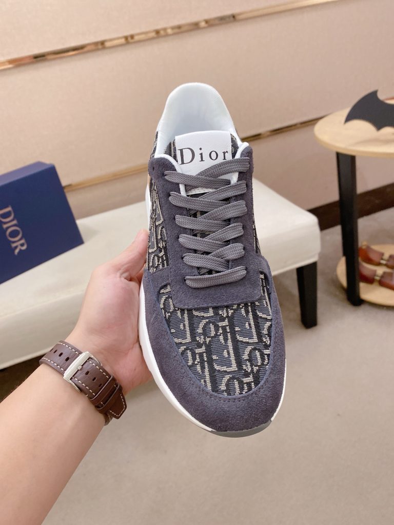 Dior メンズ スニーカー ディオール ロゴ ボリュームソール 灰色 2色入 🟤 - 画像 2