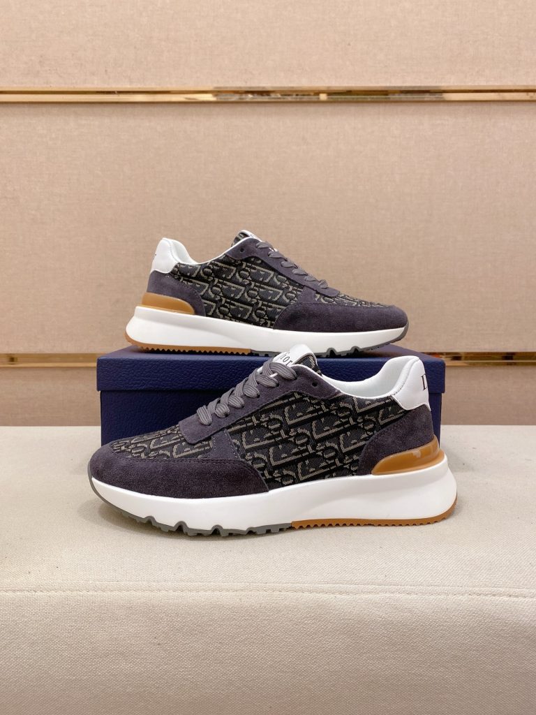 Dior メンズ スニーカー ディオール ロゴ ボリュームソール 灰色 2色入 🟤 - 画像 7