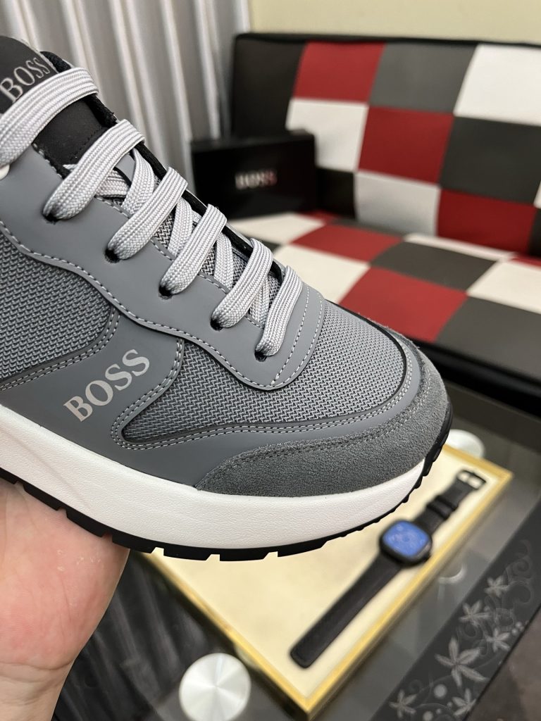 【BOSS】 メンズ スニーカー グレー ファッション ローカット 4色入 ✨ - 画像 6