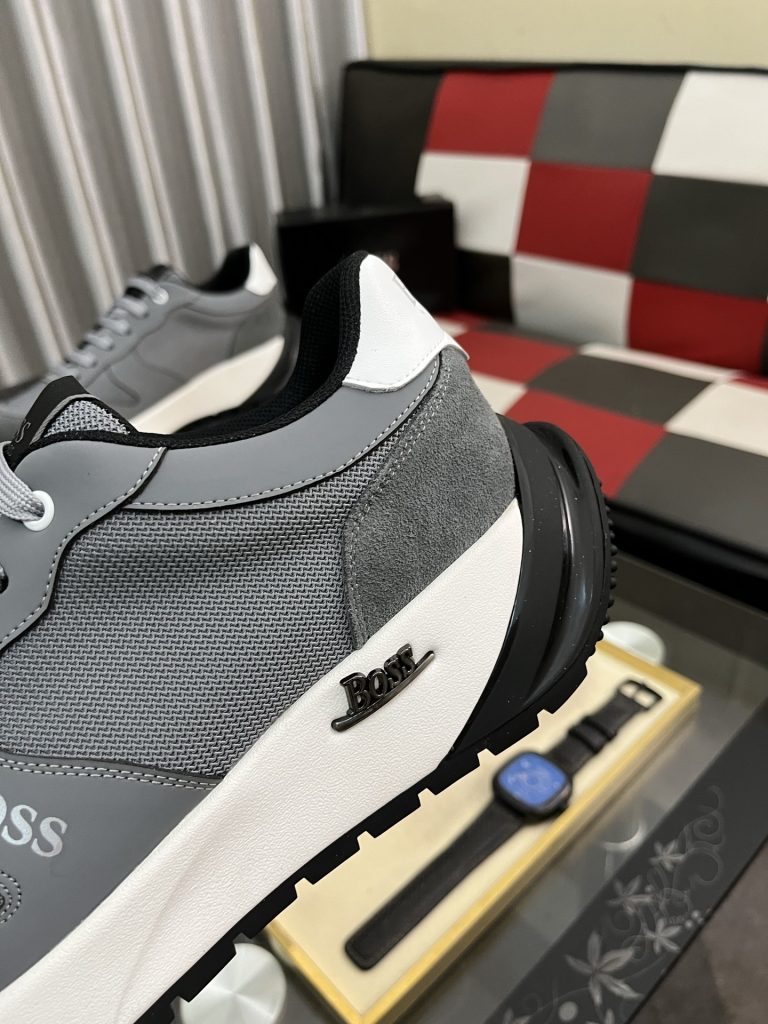 【BOSS】 メンズ スニーカー グレー ファッション ローカット 4色入 ✨ - 画像 7