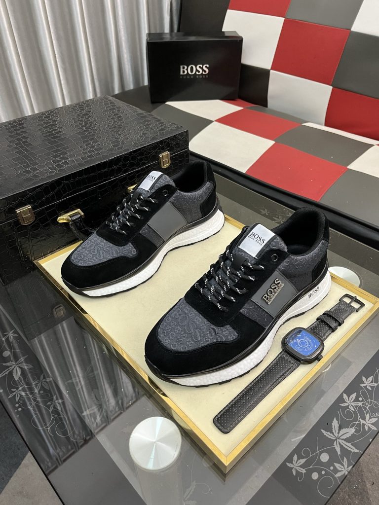 HUGO BOSS men's sneakers ブラック ブラック 2色 メンズ スニーカー 60 - 画像 2