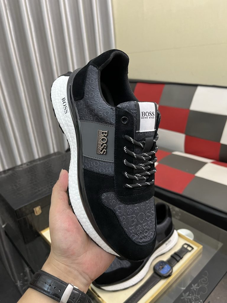 HUGO BOSS men's sneakers ブラック ブラック 2色 メンズ スニーカー 60 - 画像 4