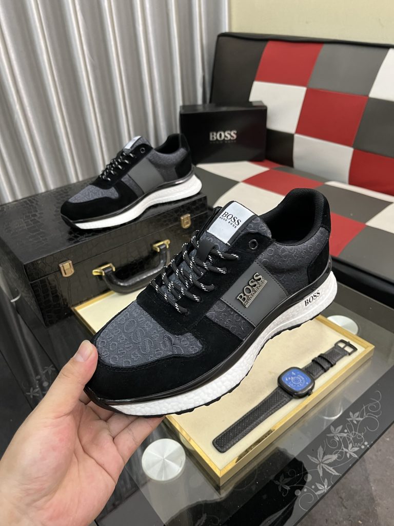 HUGO BOSS men's sneakers ブラック ブラック 2色 メンズ スニーカー 60 - 画像 5
