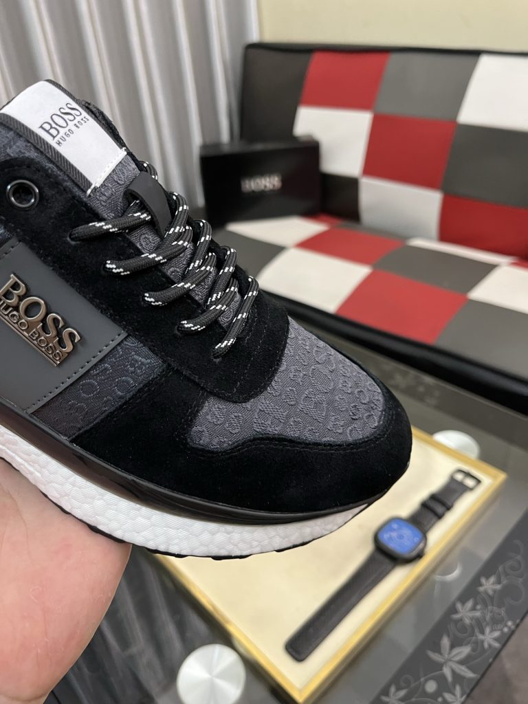HUGO BOSS men's sneakers ブラック ブラック 2色 メンズ スニーカー 60 - 画像 6