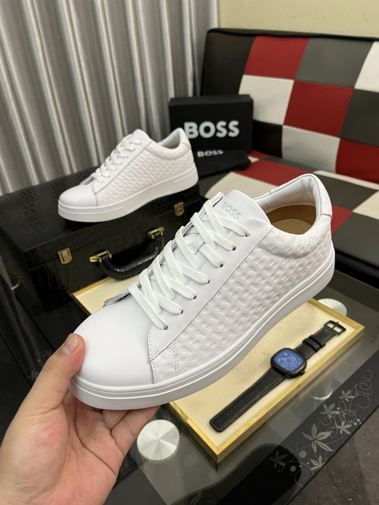 ホース 本革 メンズ スニーカー 白 60mm厚底 プレゼントに最適 🎁 - 画像 5