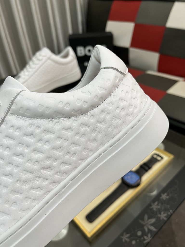 ホース 本革 メンズ スニーカー 白 60mm厚底 プレゼントに最適 🎁 - 画像 6
