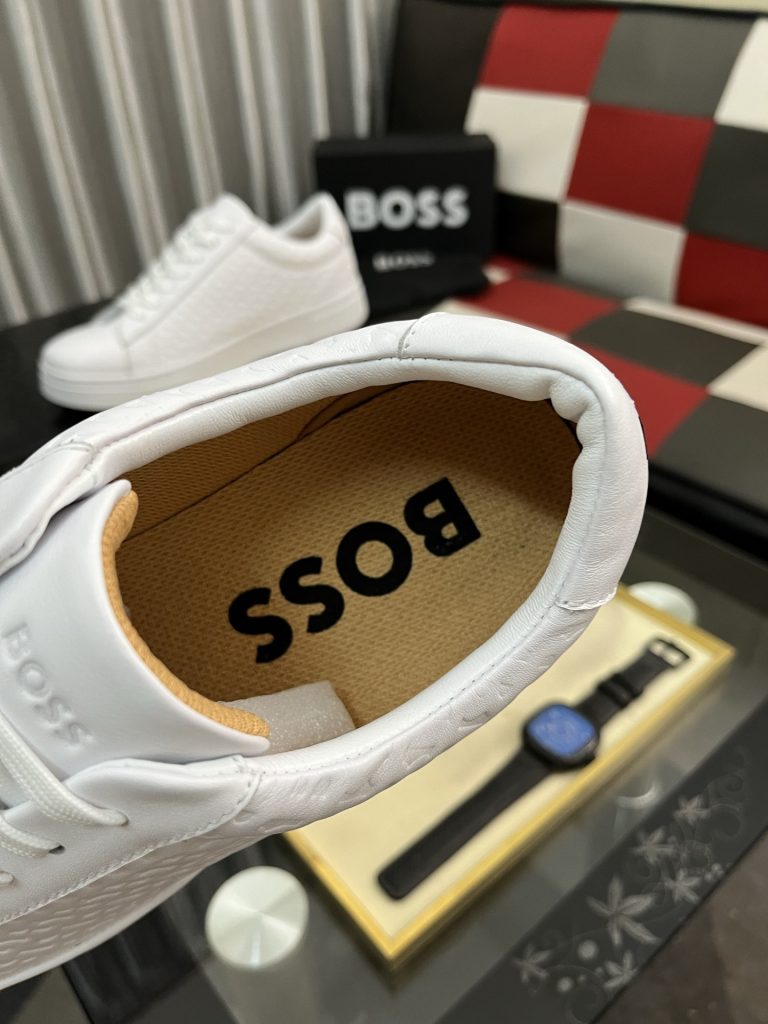 ホース 本革 メンズ スニーカー 白 60mm厚底 プレゼントに最適 🎁 - 画像 7