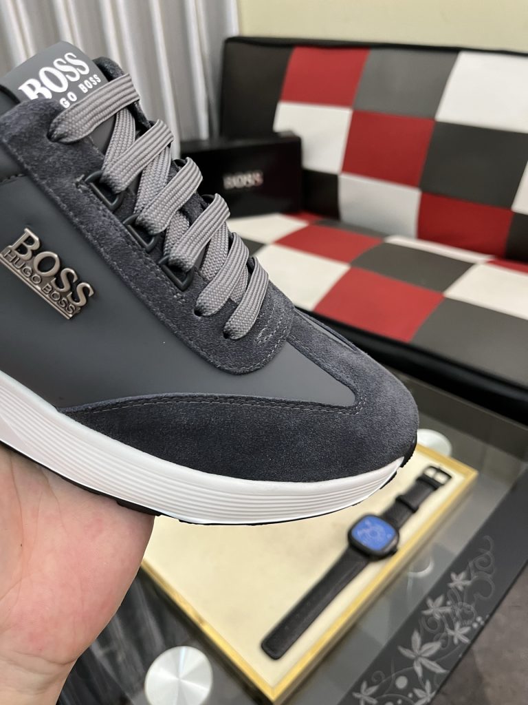 HUGO BOSS メンズスニーカー グレー 2色展開 🎒 - 画像 6