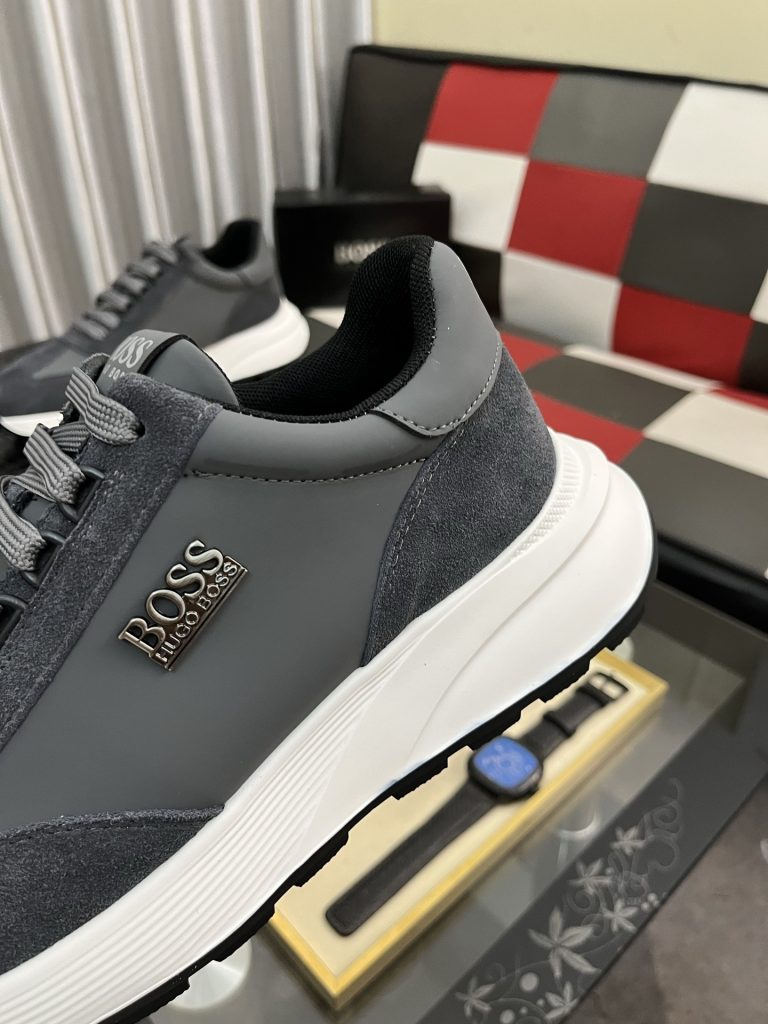 HUGO BOSS メンズスニーカー グレー 2色展開 🎒 - 画像 7
