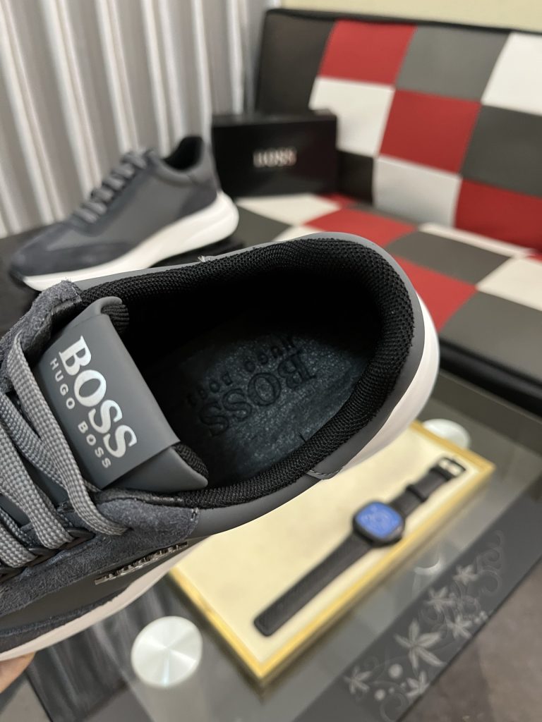 HUGO BOSS メンズスニーカー グレー 2色展開 🎒 - 画像 8