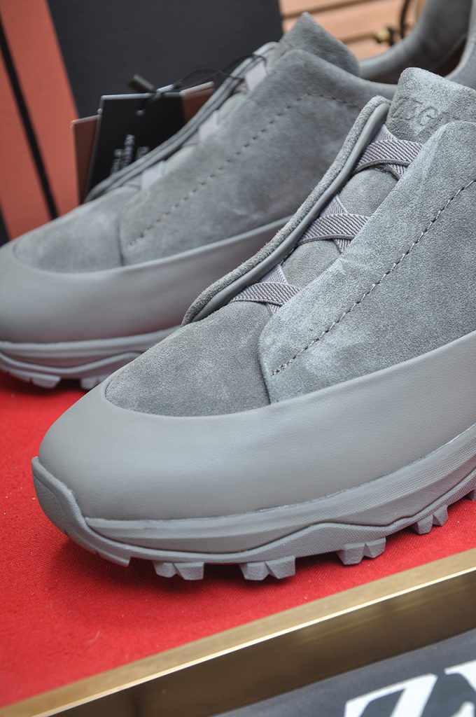 ZEGNA メンズ スニーカー ローファー グレー 1色入 🧦 - 画像 8
