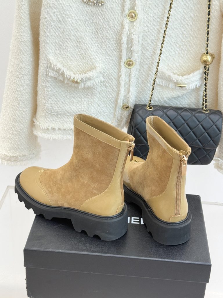 シャネル レディース ブーツ レースアップ デザイン 2色 ブラウン クラシック シェル 気品 🖤 - 画像 5