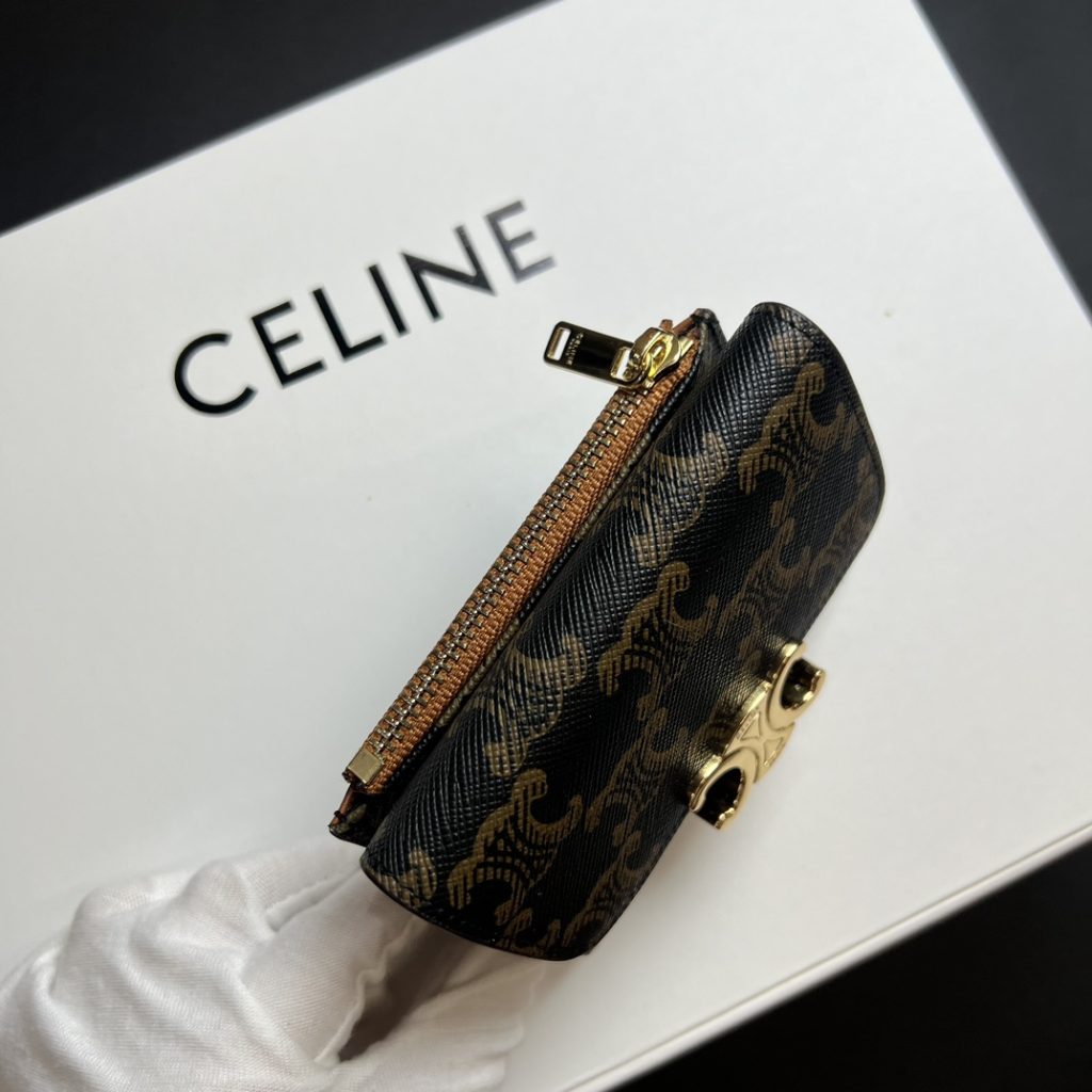 CELINE セリーヌ キャンバス マネークリップ ロゴ デザイン 2点セット - 画像 7