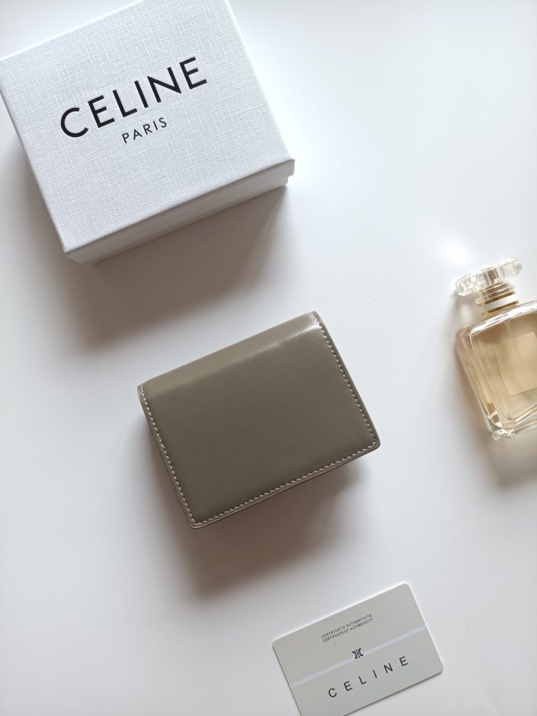 CELINE セリーヌ ミニ財布 グリーン 3色入 - 画像 3
