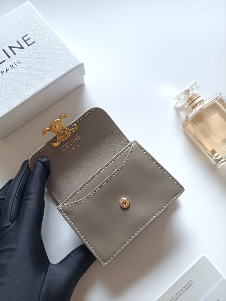 CELINE セリーヌ ミニ財布 グリーン 3色入 - 画像 5