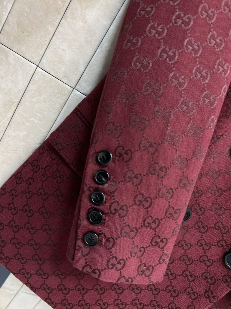 Gucci | 25早秋新作 レッド GGトゥイスト ファブリック フィットウエスタンジャケット レッド - 画像 6