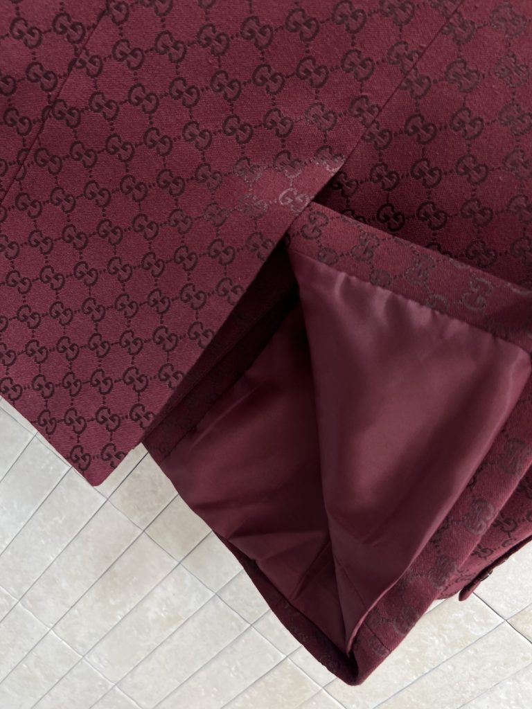 Gucci | 25早秋新作 レッド GGトゥイスト ファブリック フィットウエスタンジャケット レッド - 画像 8