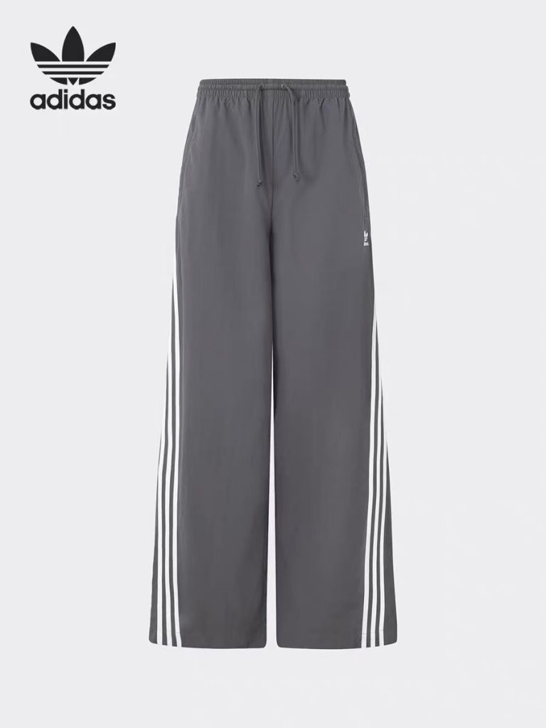adidas トレーナー パンツ ウィードストリップ カジュアル 通勤 ブラック ダークグレー ナイロン - 画像 5