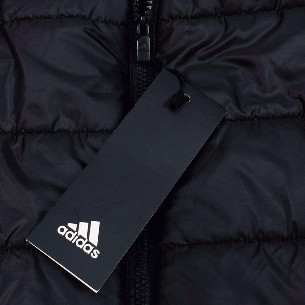 adidas ダウンベスト マウンテンパーカー オーバーサイズ ブラック パーフェクトフィット 軽量 ポリエステル - 画像 8