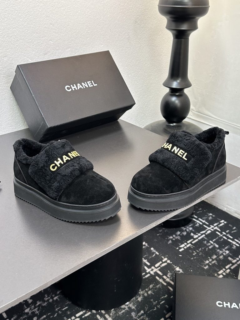 CHANEL シューズ レディース メンズ 兼用 通勤 通学 保温 ローカットスニーカー 黒 - 画像 6