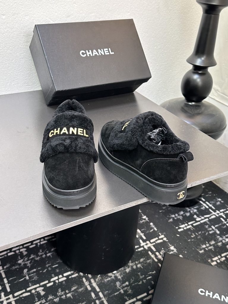 CHANEL シューズ レディース メンズ 兼用 通勤 通学 保温 ローカットスニーカー 黒 - 画像 8